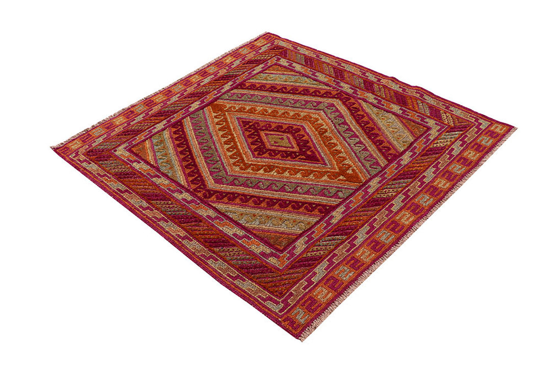 Multi Colored Mashwani 3'  11" x 3'  11" - No. QA27087