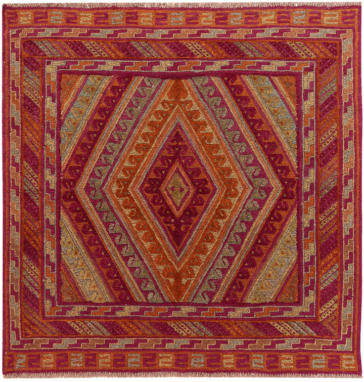 Multi Colored Mashwani 3'  11" x 3'  11" - No. QA27087