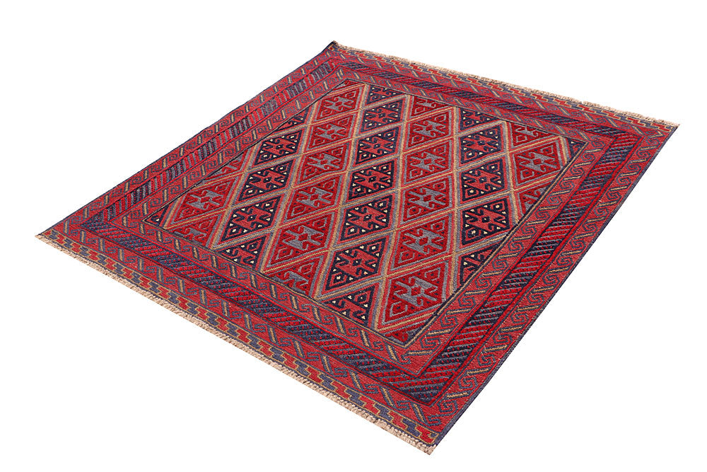 Firebrick Mashwani 4' 1 x 4' 4 - No. 63832 - ALRUG Rug Store