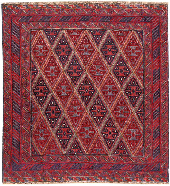 Firebrick Mashwani 4' 1 x 4' 4 - No. 63832 - ALRUG Rug Store