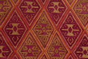 Multi Colored Mashwani 4' 1 x 4' 5 - No. 63835