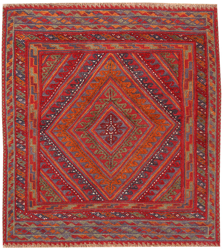 Multi Colored Mashwani 3'  9" x 4'  1" - No. QA72732