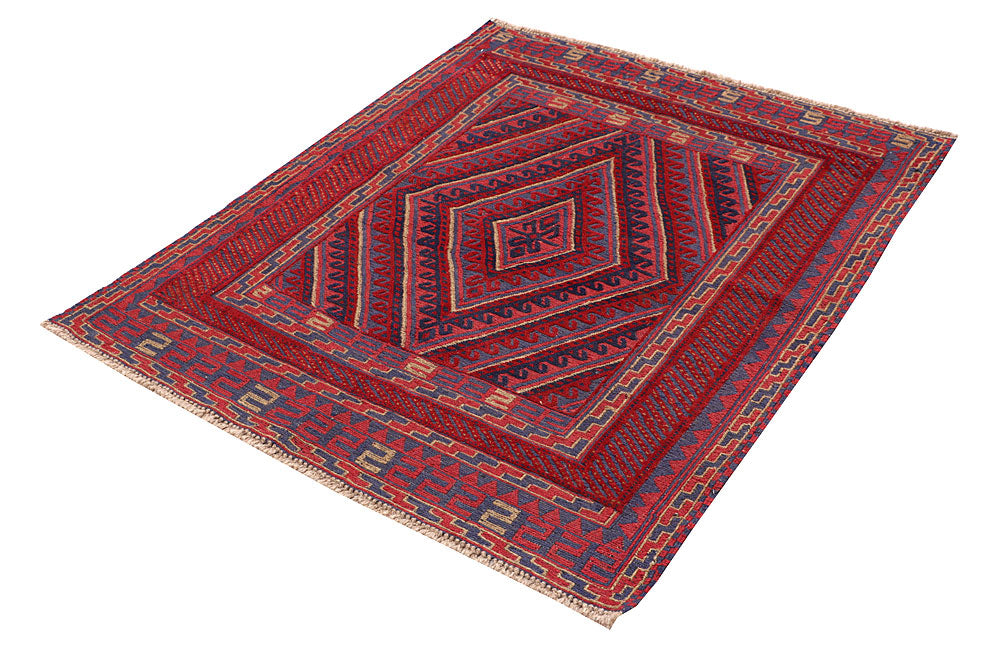 Firebrick Mashwani 3' 10 x 4' 6 - No. 63854 - ALRUG Rug Store