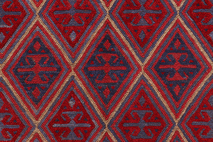 Dark Red Mashwani 3' 8 x 4' - No. 63860 - ALRUG Rug Store