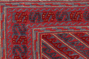 Dark Red Mashwani 3' 9 x 4' 4 - No. 63865 - ALRUG Rug Store