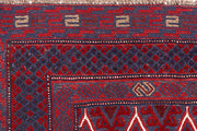 Dark Red Mashwani 4' x 4' 2 - No. 63866 - ALRUG Rug Store