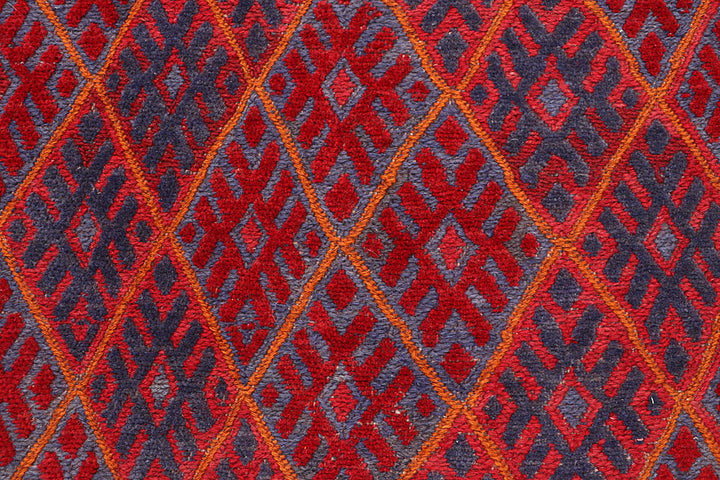 Dark Red Mashwani 3' 11 x 4' 4 - No. 63869 - ALRUG Rug Store