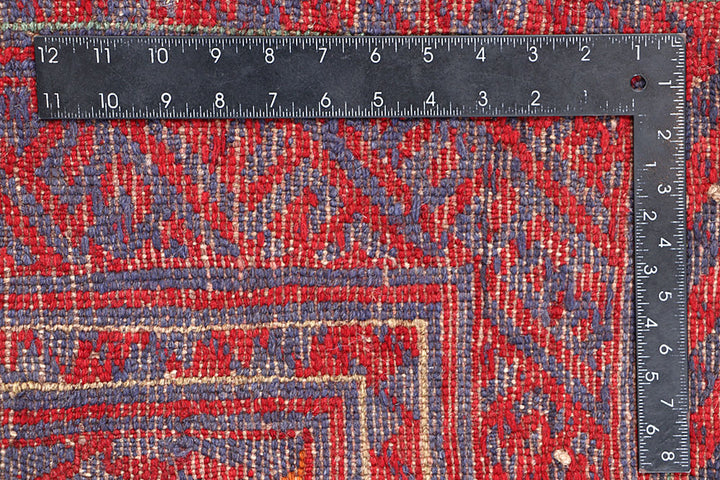 Dark Red Mashwani 3' 11 x 4' 4 - No. 63869 - ALRUG Rug Store
