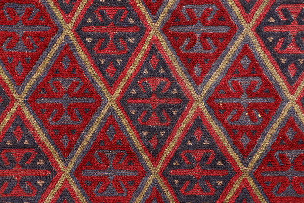 Dark Red Mashwani 3' 7 x 4' - No. 63870 - ALRUG Rug Store