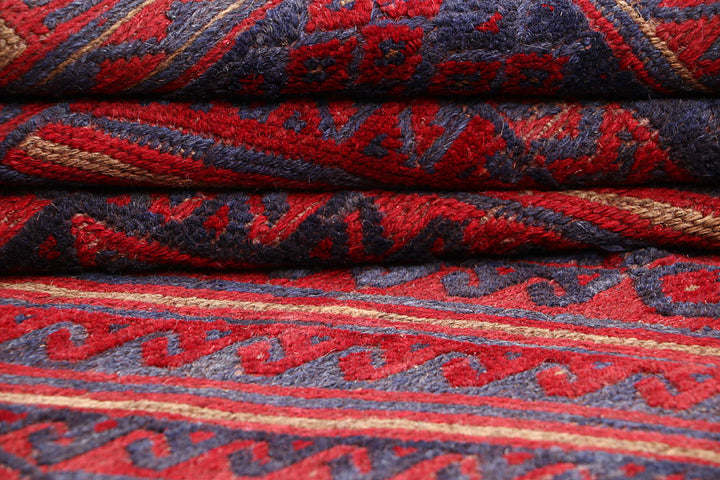 Dark Red Mashwani 3' 6 x 4' - No. 63879 - ALRUG Rug Store