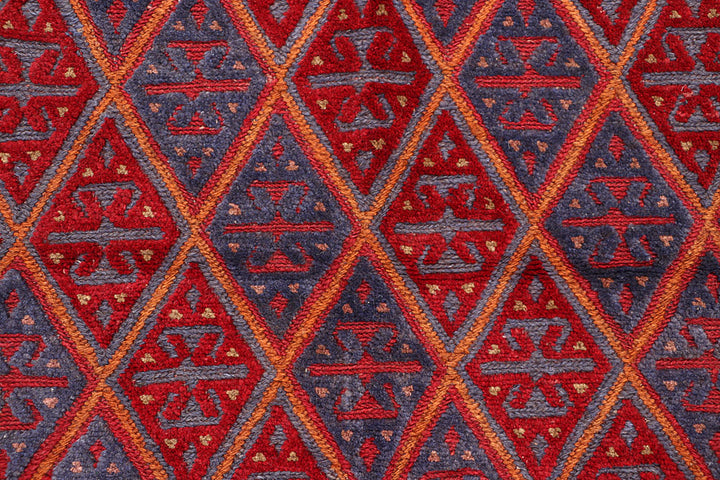 Dark Red Mashwani 3' 10 x 4' - No. 63880 - ALRUG Rug Store