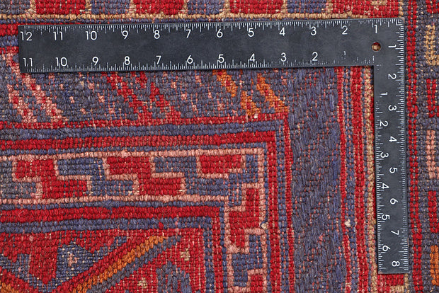 Dark Red Mashwani 3' 10 x 4' - No. 63880 - ALRUG Rug Store