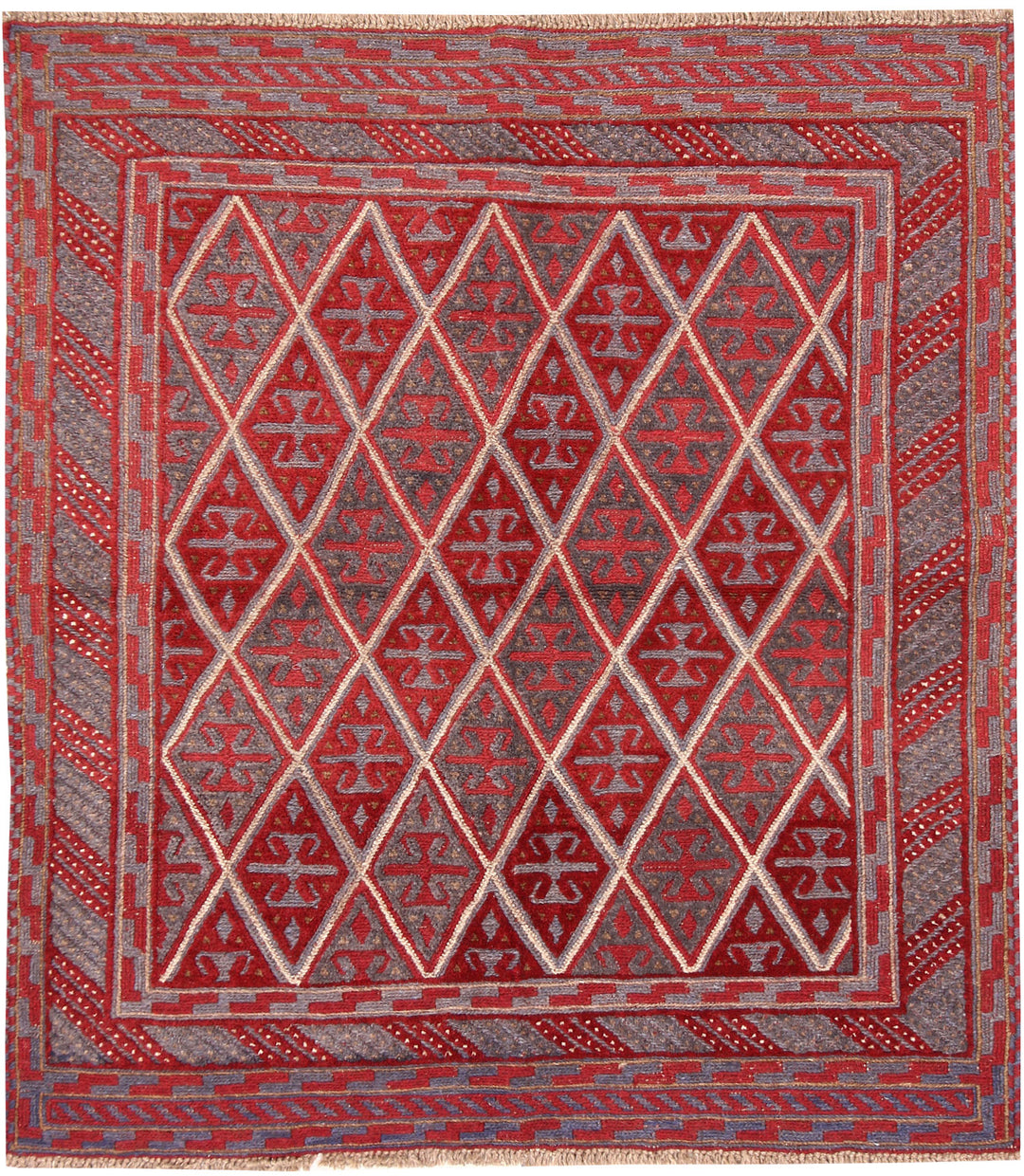 Afghan Mashwani Rug 3' 8 x 4' Hand-Knotted