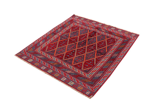 Dark Red Mashwani 3' 10 x 4' - No. 63885 - ALRUG Rug Store