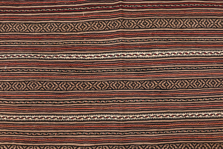White Afghan Maliki Rug 4' 6 x 6' 4 Hand-Knotted close-up