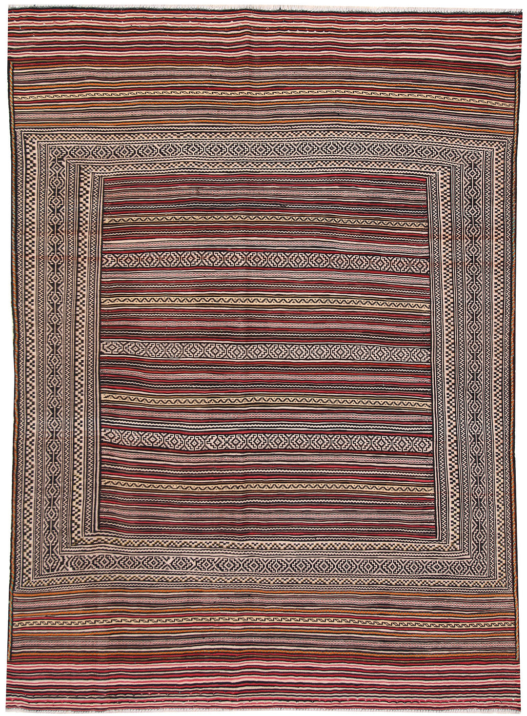 Afghan Maliki Rug 4' 6" x 6' 4" Hand-Knotted
