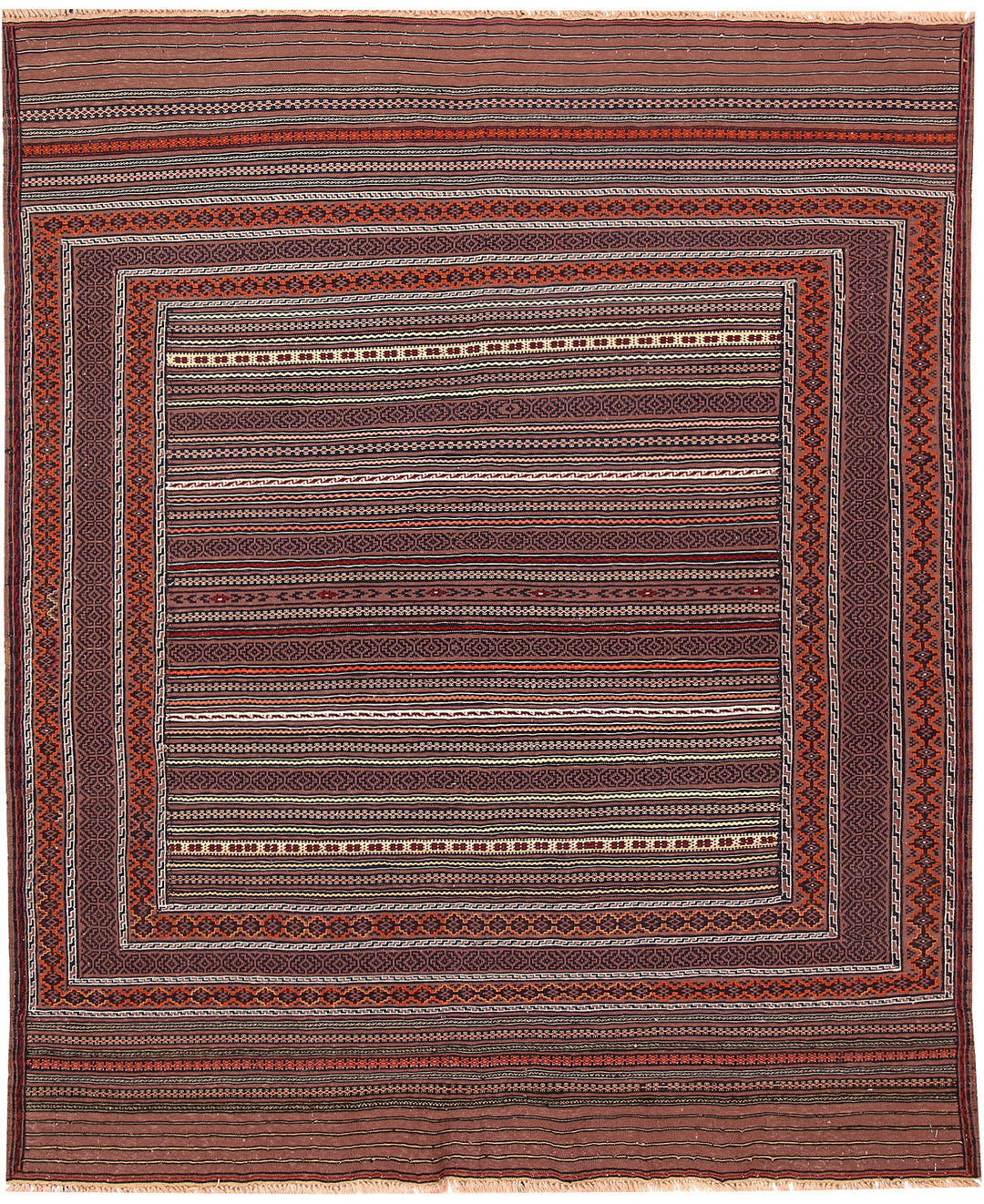 Afghan Maliki Rug 4' 7" x 6' Hand-Knotted