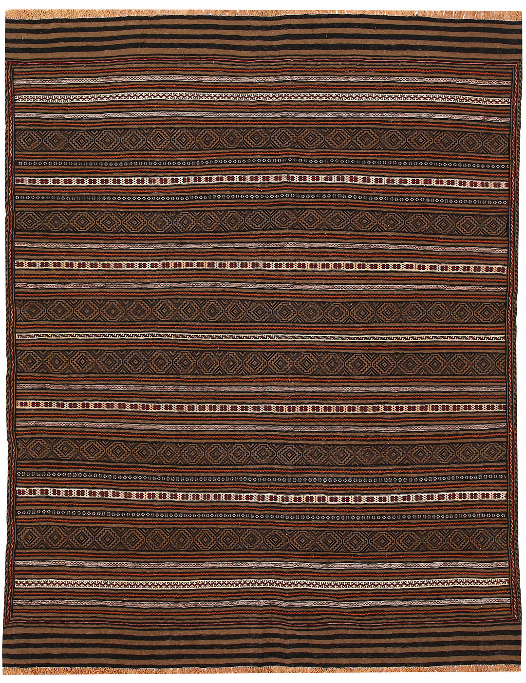 Afghan Maliki Rug 4'10" x 6'1" Hand-Knotted