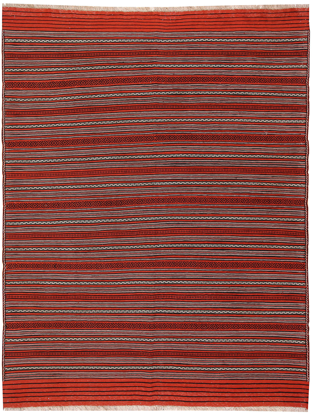 Red Maliki Rug 4'9" x 6' Hand-Knotted