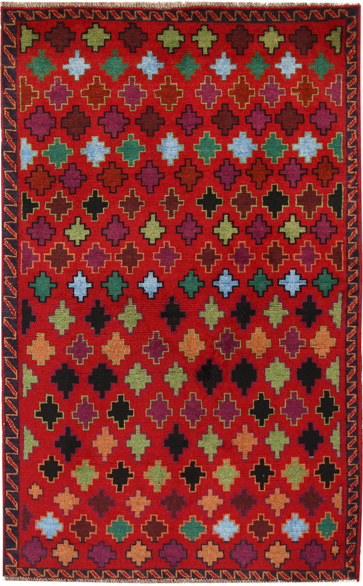 Firebrick Baluchi 4' x 6' 5 - No. 63963