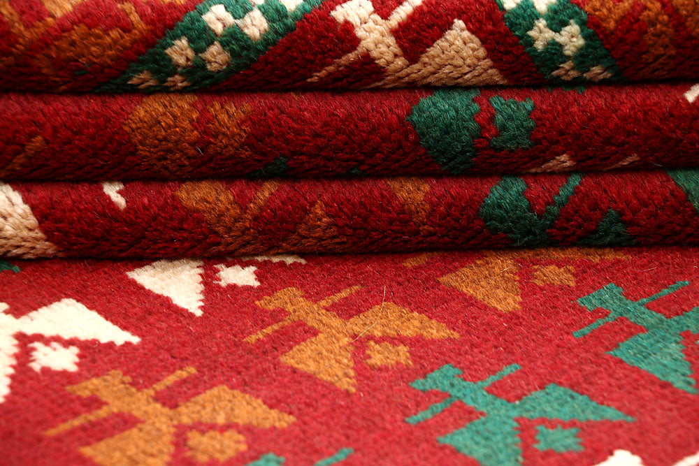 Firebrick Baluchi 4' 3 x 5' 11 - No. 63967 - ALRUG Rug Store