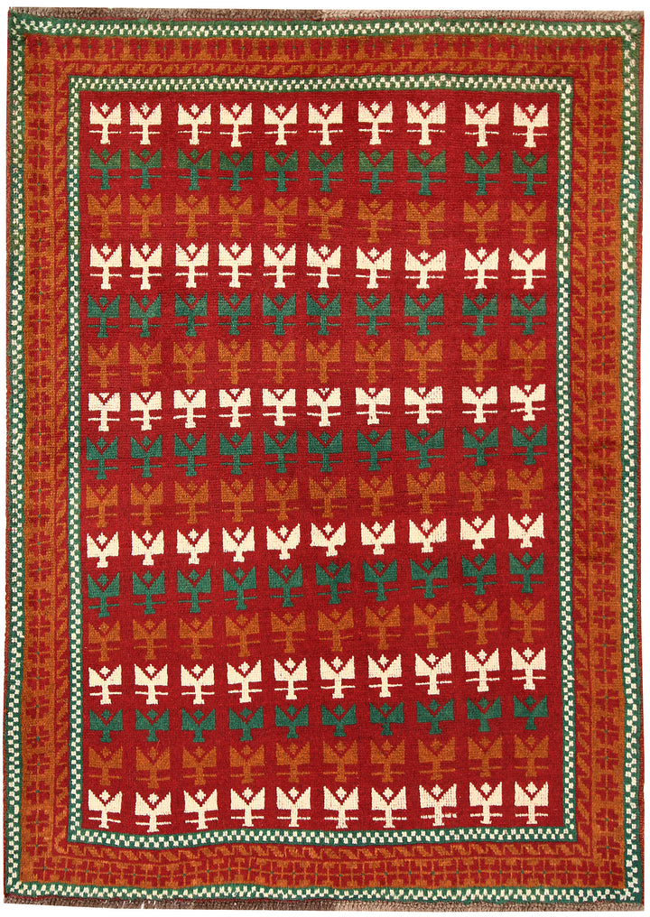 Firebrick Baluchi 4' 3 x 5' 11 - No. 63967 - ALRUG Rug Store