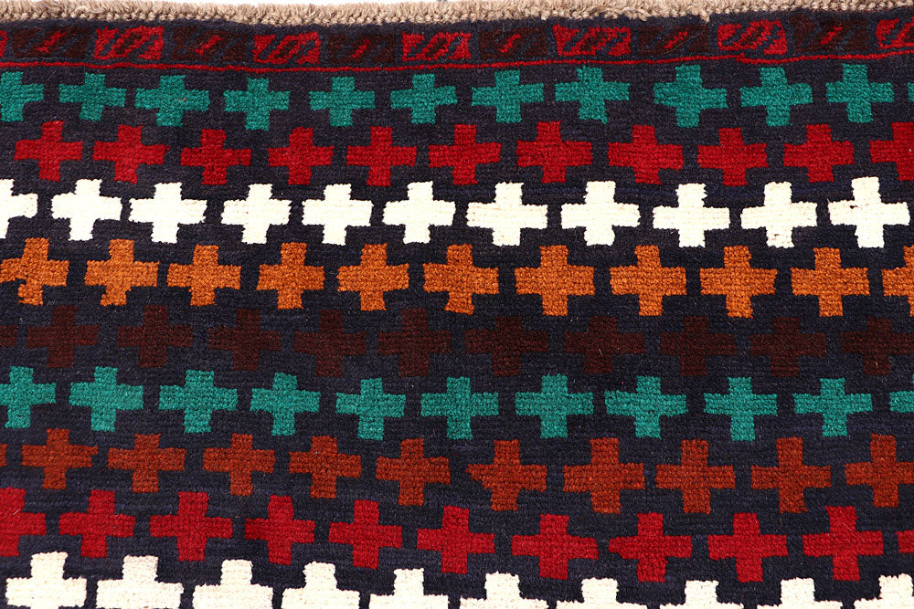 Dark Blue Baluchi 4' 4 x 6' 3 - No. 63968 - ALRUG Rug Store