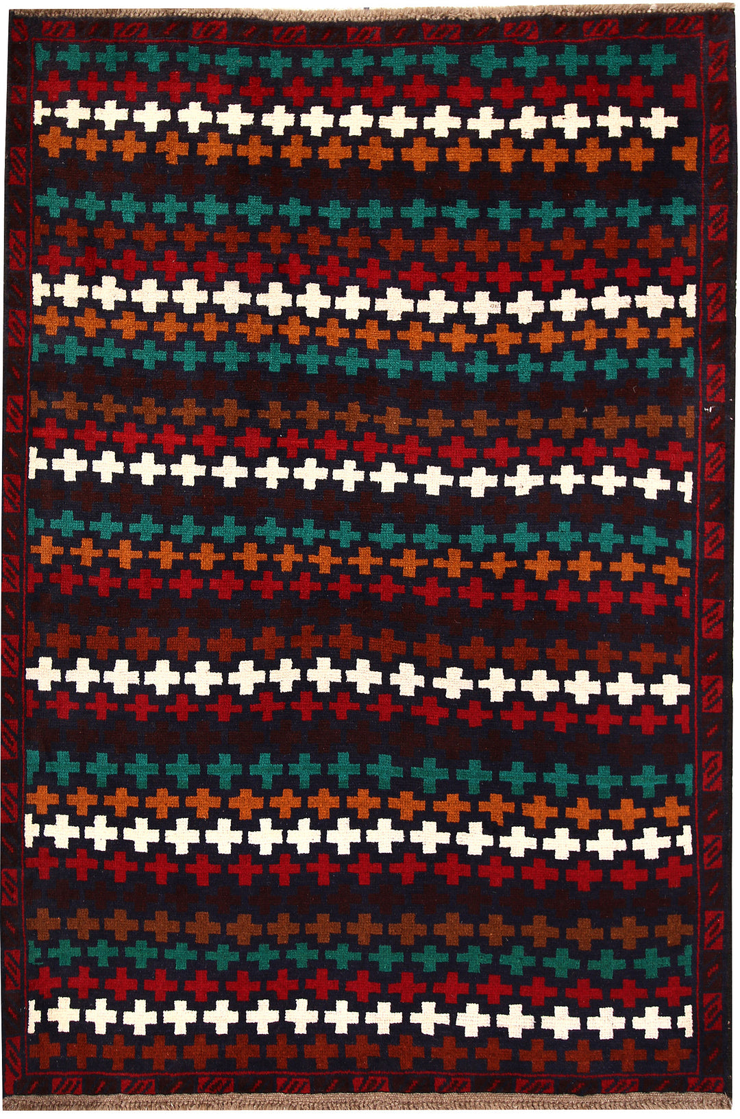 Dark Blue Baluchi 4' 4 x 6' 3 - No. 63968 - ALRUG Rug Store