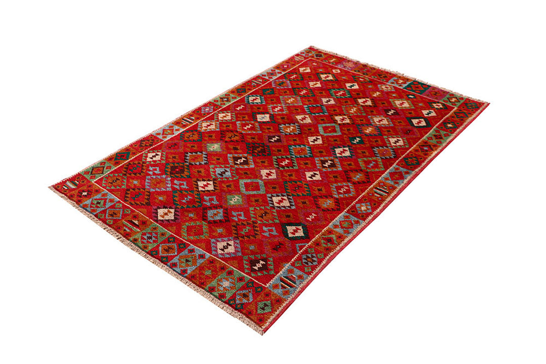 Orange Red Baluchi 3' 11 x 6' - No. 63970