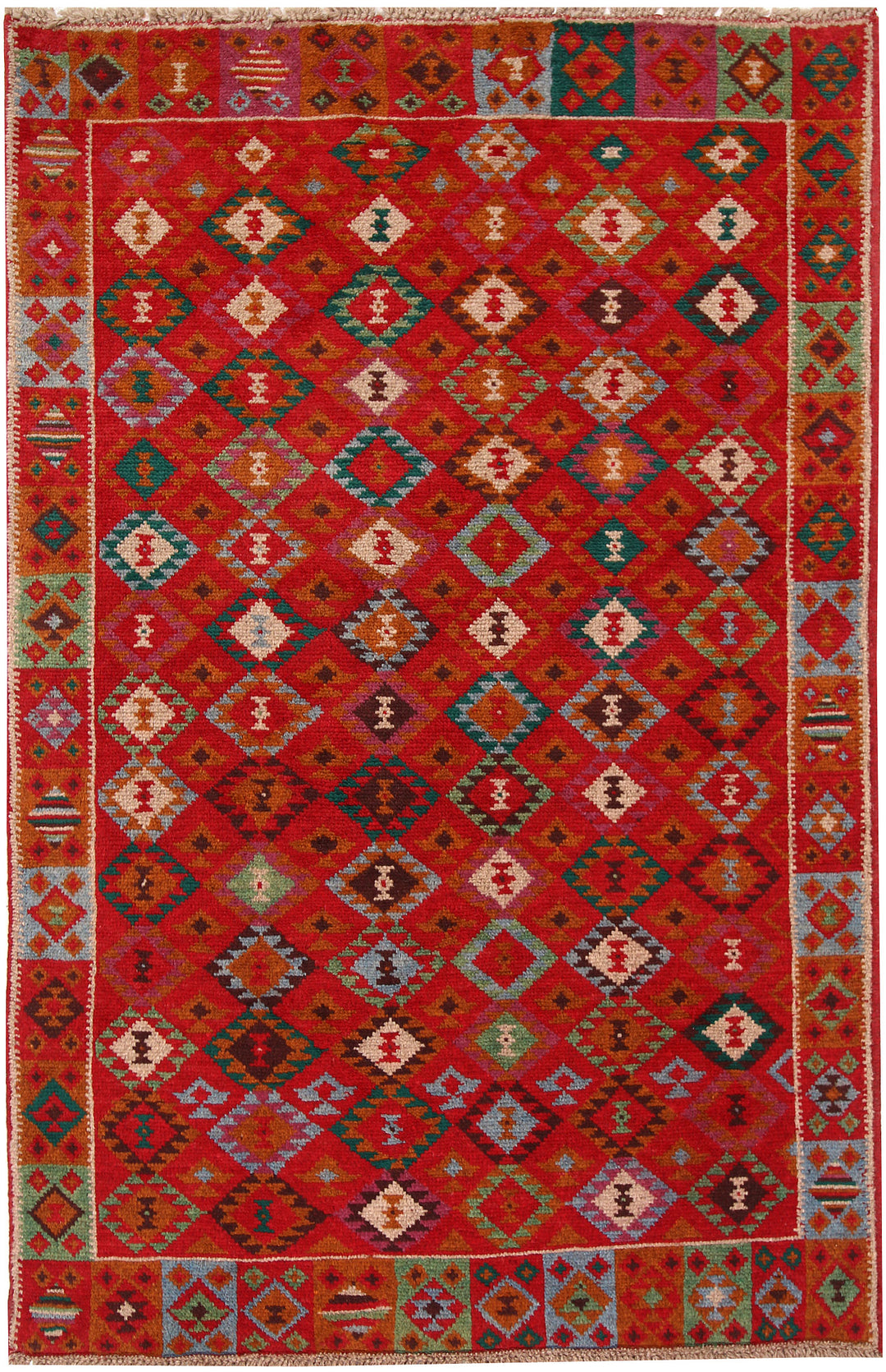 Orange Red Baluchi 3' 11 x 6' - No. 63970