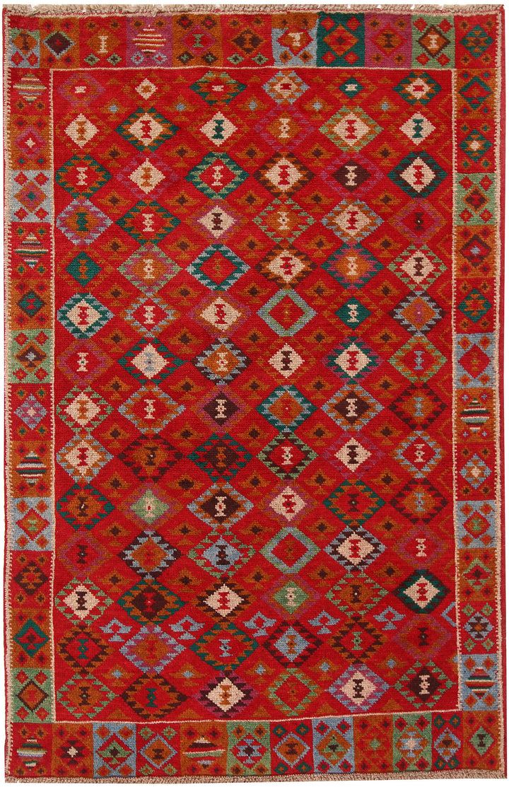 Orange Red Baluchi 3' 11 x 6' - No. 63970