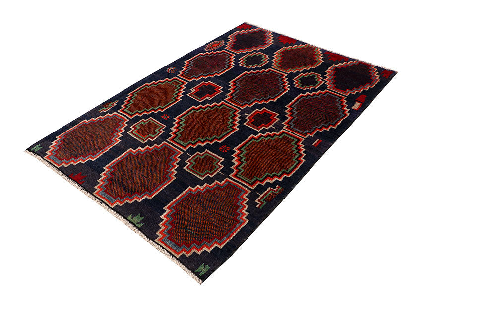 Dark Blue Baluchi 4' x 5' 11 - No. 63971 - ALRUG Rug Store