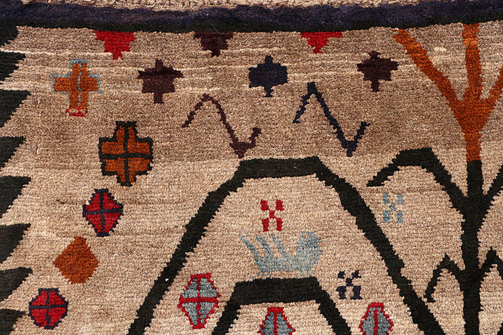 Tan Baluchi 4' 2 x 5' 7 - No. 63973 - ALRUG Rug Store