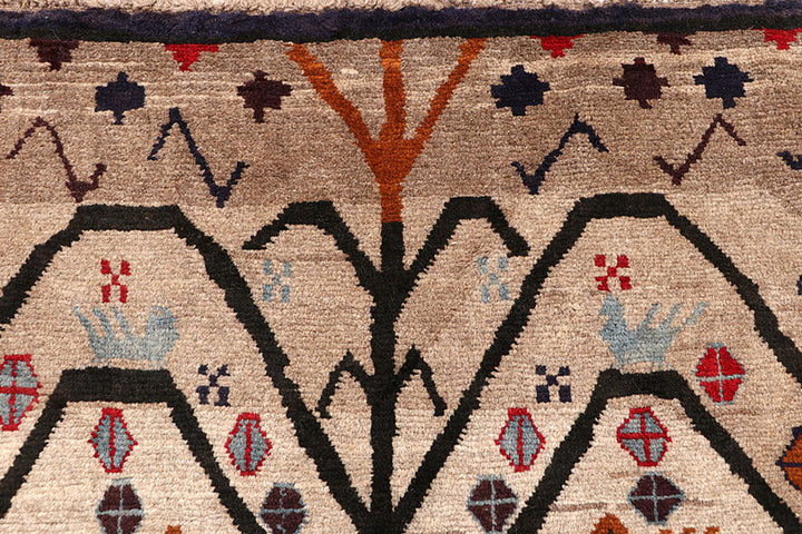 Tan Baluchi 4' 2 x 5' 7 - No. 63973 - ALRUG Rug Store