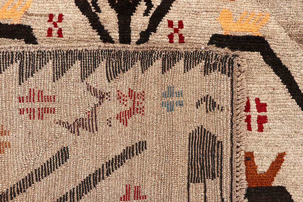 Tan Baluchi 4' 2 x 5' 7 - No. 63973 - ALRUG Rug Store
