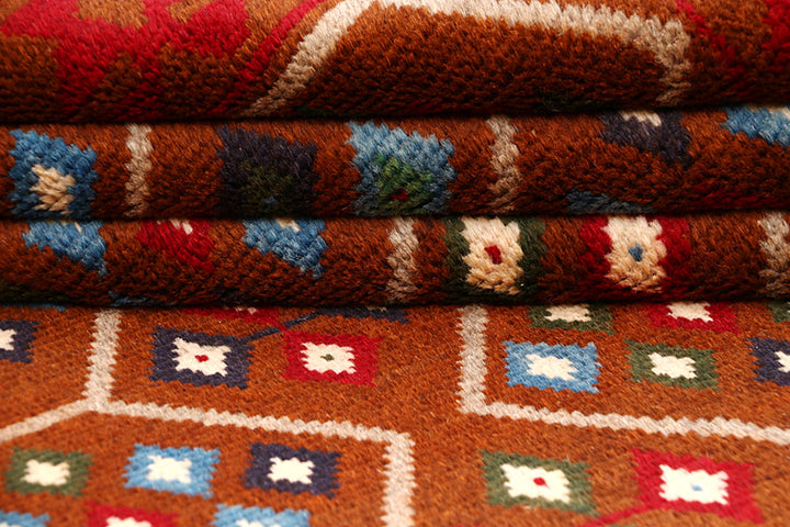 Saddle Brown Baluchi 4' 1 x 6' - No. 63974 - ALRUG Rug Store