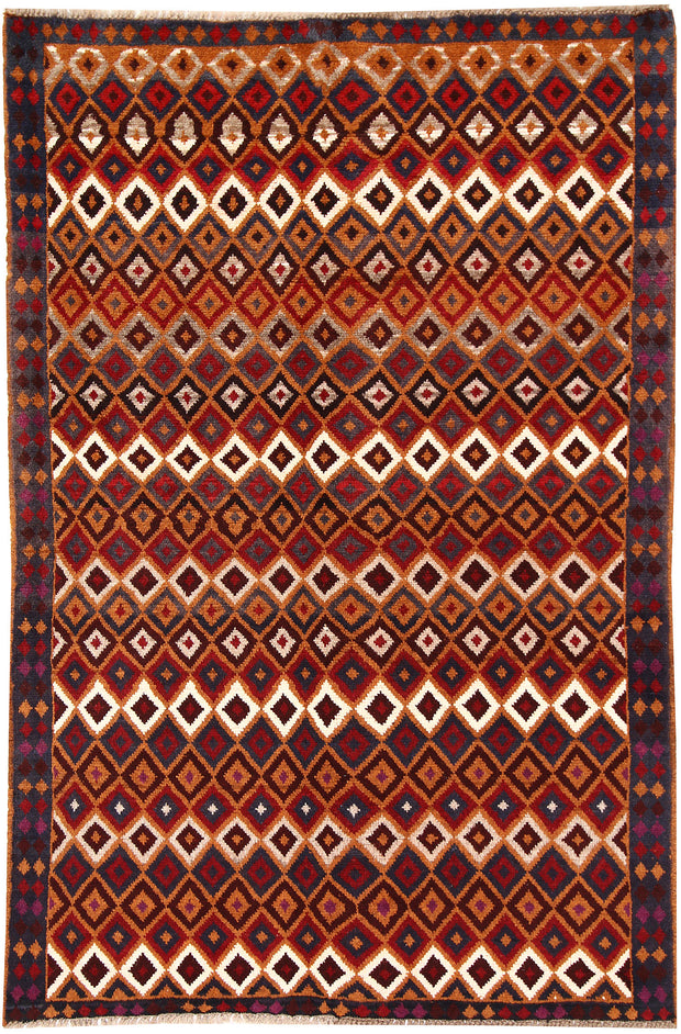 Chocolate Baluchi 4' x 6' 1 - No. 63975 - ALRUG Rug Store