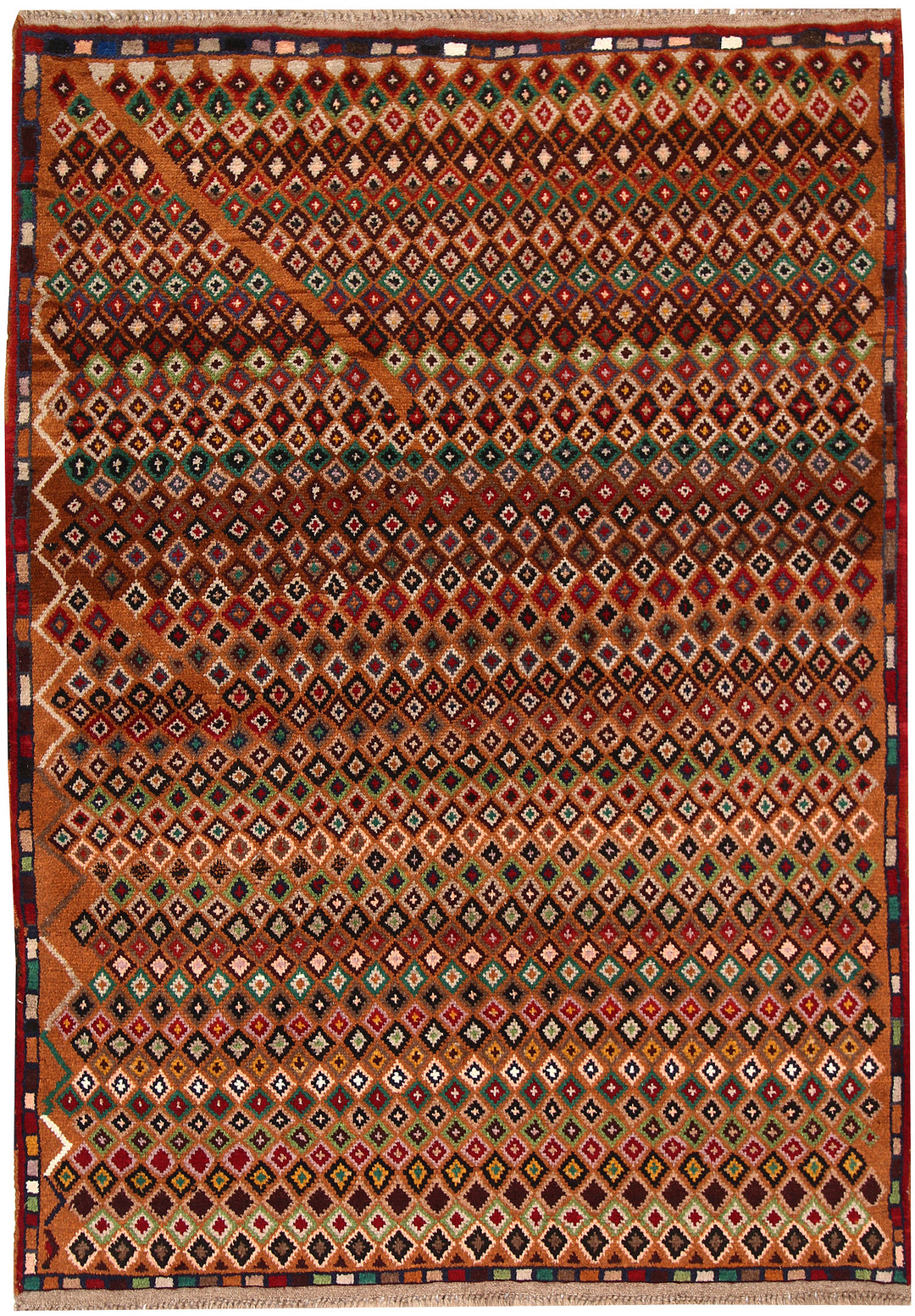 Afghan Peru Baluchi Rug 4' 2 x 5' 9 Hand-Knotted