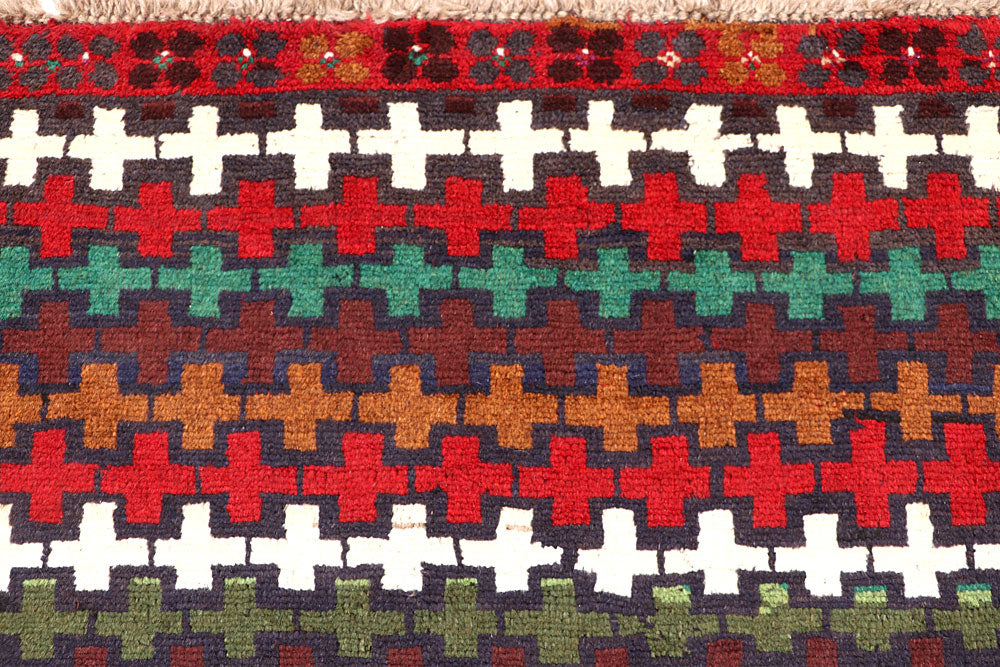 Multi Colored Baluchi 4' x 6' 1 - No. 63979 - ALRUG Rug Store