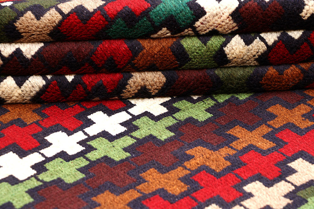 Multi Colored Baluchi 4' x 6' 1 - No. 63979 - ALRUG Rug Store