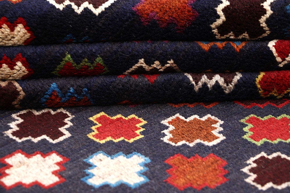 Dark Blue Baluchi 4' 3 x 6' 4 - No. 63980 - ALRUG Rug Store