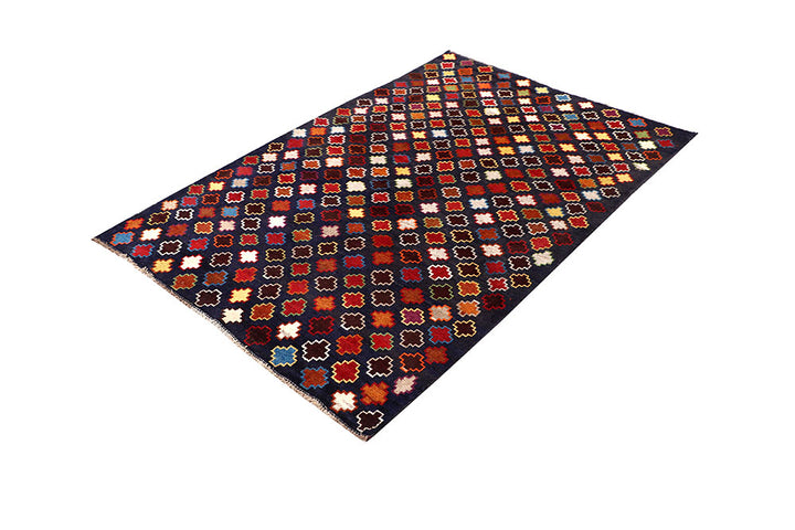 Dark Blue Baluchi 4' 3 x 6' 4 - No. 63980 - ALRUG Rug Store