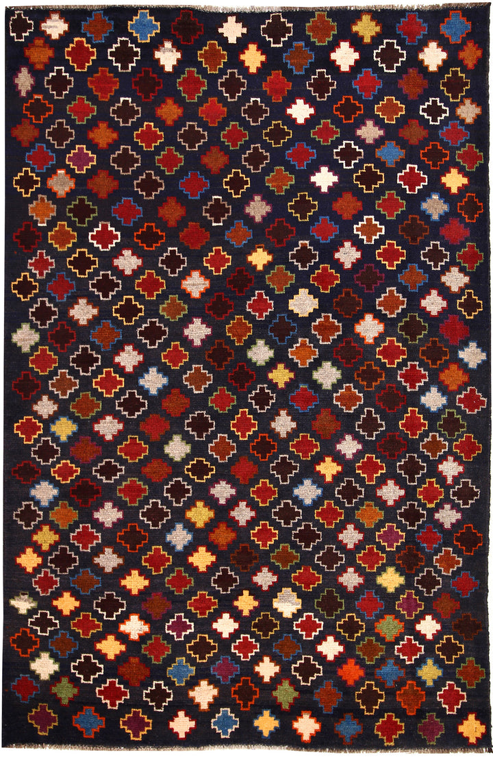 Dark Blue Baluchi 4' 3 x 6' 4 - No. 63980 - ALRUG Rug Store