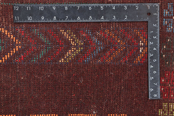 Maroon Baluchi 3' 5 x 6' 6 - No. 63981 - ALRUG Rug Store