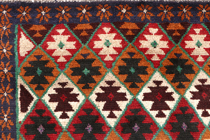 Multi Colored Baluchi 4' 2 x 5' 7 - No. 63994 - ALRUG Rug Store