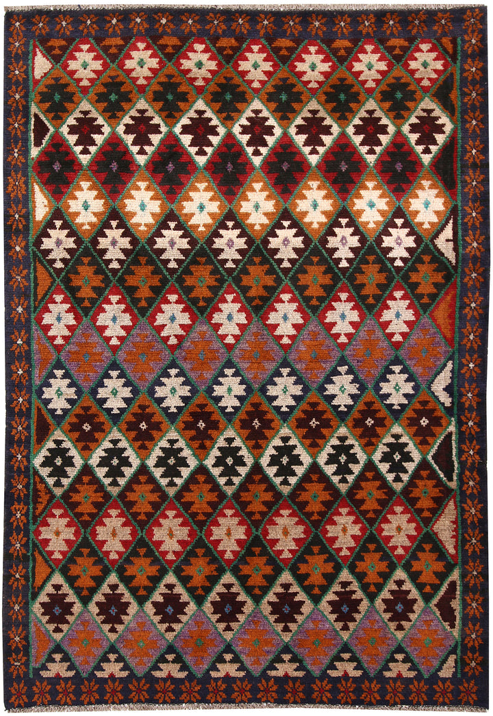 Multi Colored Baluchi 4' 2 x 5' 7 - No. 63994 - ALRUG Rug Store