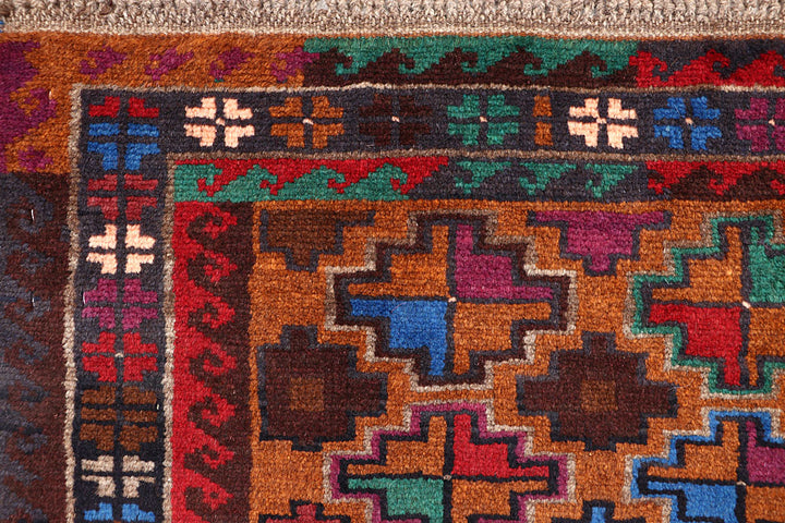 Saddle Brown Baluchi 4' x 5' 11 - No. 63995 - ALRUG Rug Store