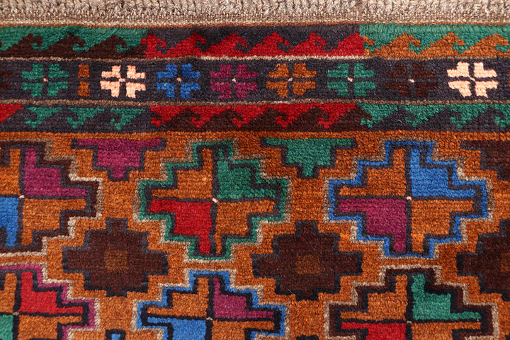 Saddle Brown Baluchi 4' x 5' 11 - No. 63995 - ALRUG Rug Store