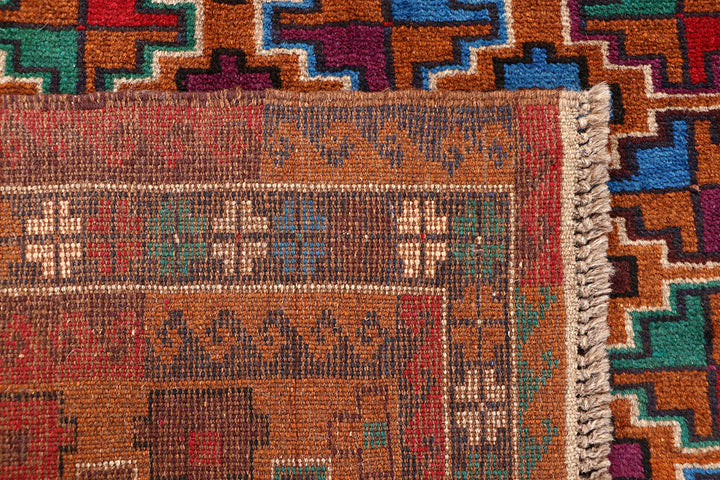 Saddle Brown Baluchi 4' x 5' 11 - No. 63995 - ALRUG Rug Store