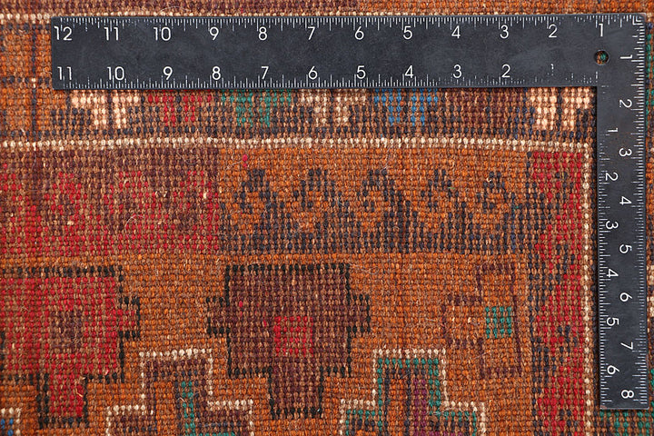 Saddle Brown Baluchi 4' x 5' 11 - No. 63995 - ALRUG Rug Store